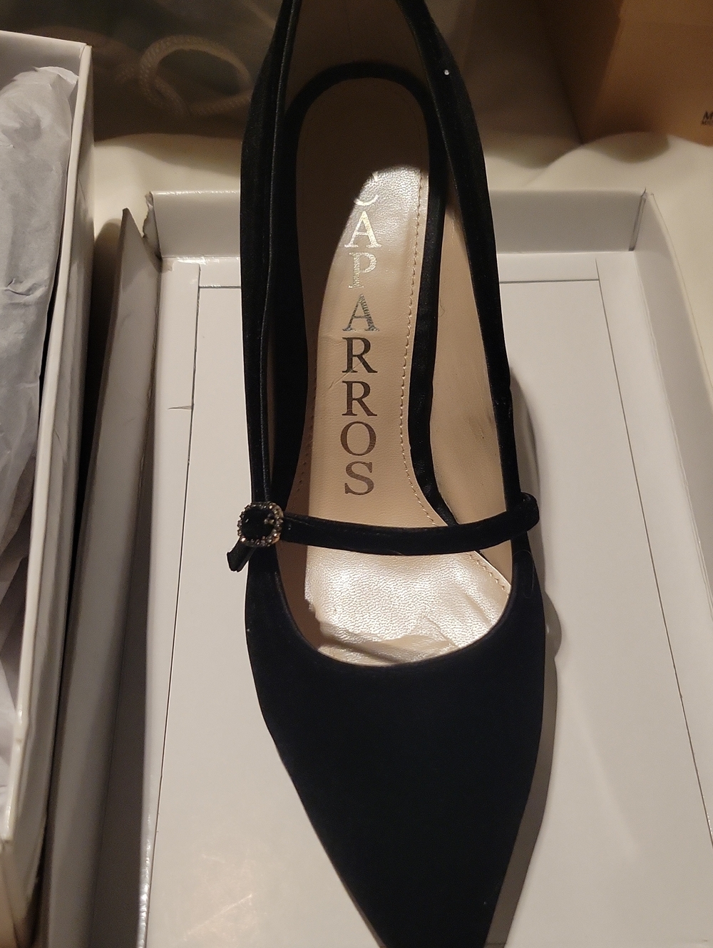Black Pointed Mary Jane Pumps